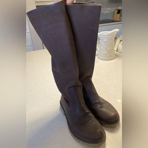 Roots Canada Tribe Leather Boots EU37 US7 Brown